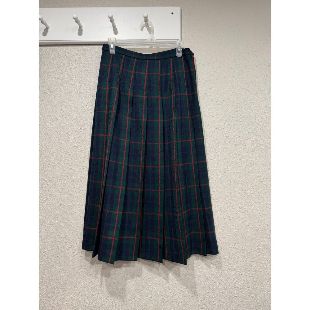 VTG Pendleton Virgin Wool Tartan Plaid Skirt 10 Dark Academia Preppy Whimsigoth